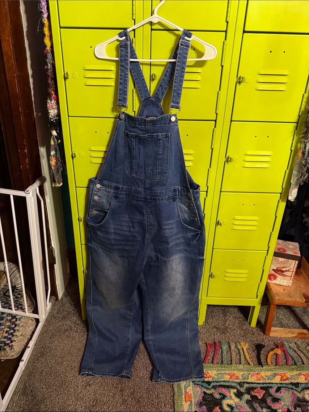 Relaxed Indigo Denim Overalls - Women's Casual Overalls-Flamingals